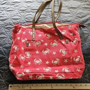 Beach Tote, Crabs Red, Sonoma